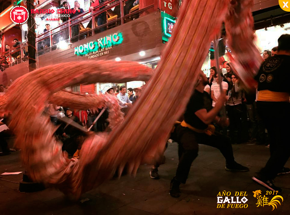 Celebración del Año Nuevo Chino-GALLO FUEGO 2017.