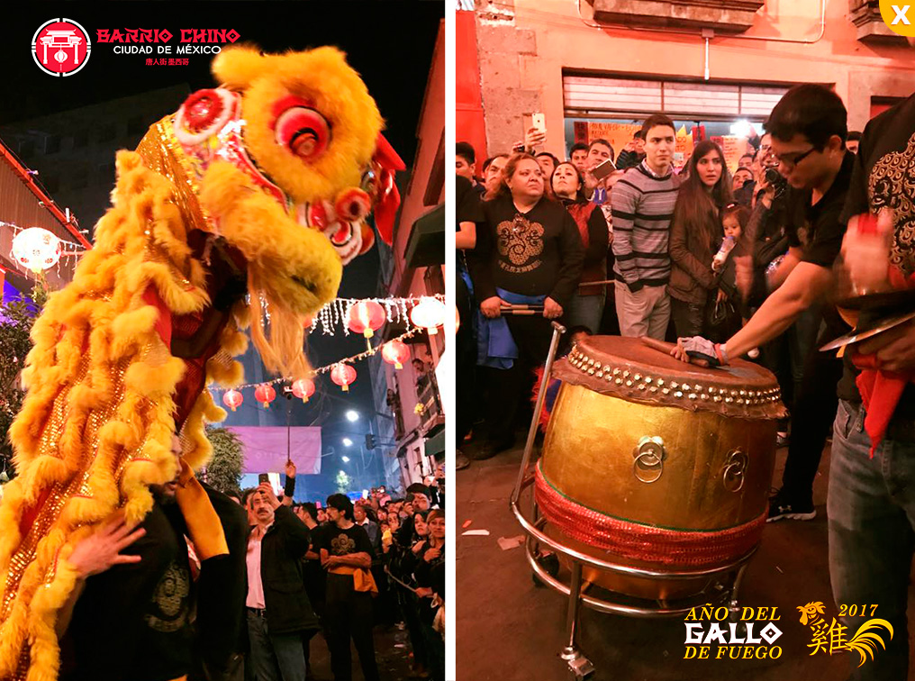 Celebración del Año Nuevo Chino-GALLO FUEGO 2017.