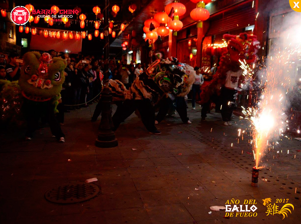 Celebración del Año Nuevo Chino-GALLO FUEGO 2017.