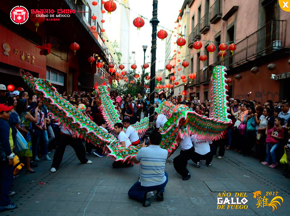 Celebración del Año Nuevo Chino-GALLO FUEGO 2017.