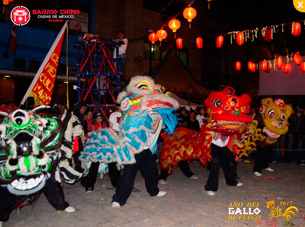 Celebración del Año Nuevo Chino-GALLO FUEGO 2017.