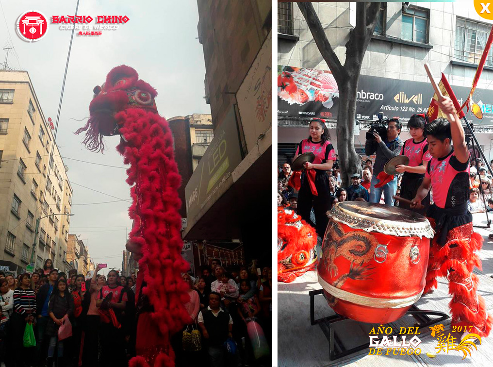 Celebración del Año Nuevo Chino-GALLO FUEGO 2017.